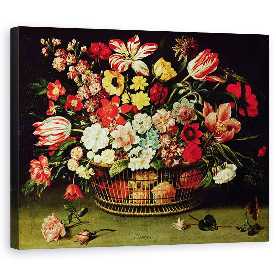 Tablou canvas - Jacques Linard - Cos de Flori, 80 x 100 cm