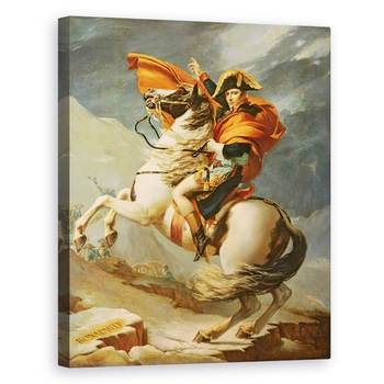 Tablou canvas - Jacques Louis David - Napoleon traversand Alpii pe 20 mai 1800 II, 40 x 50 cm Tablou canvas - Jacques Louis David - Napoleon traversand Alpii pe 20 mai 1800 II, 40 x 50 cm