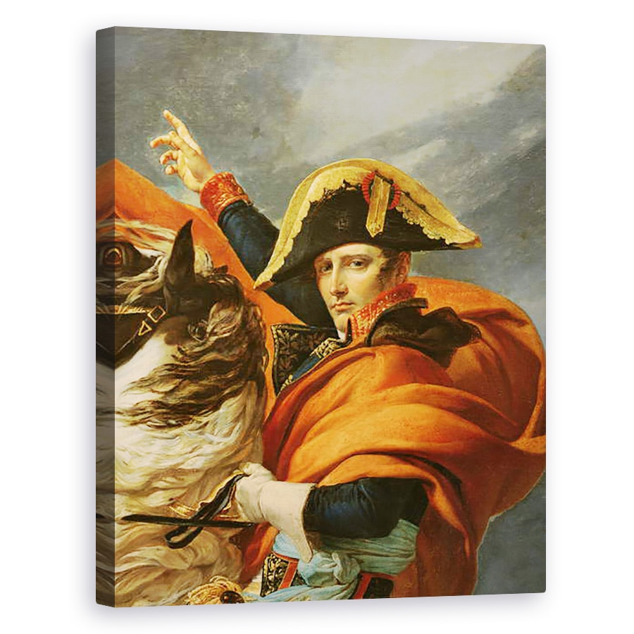 Tablou canvas - Jacques Louis David - Detaliu al lui Napoleon care traverseaza Alpii pe 20 mai 1800 II, 80 x 100 cm