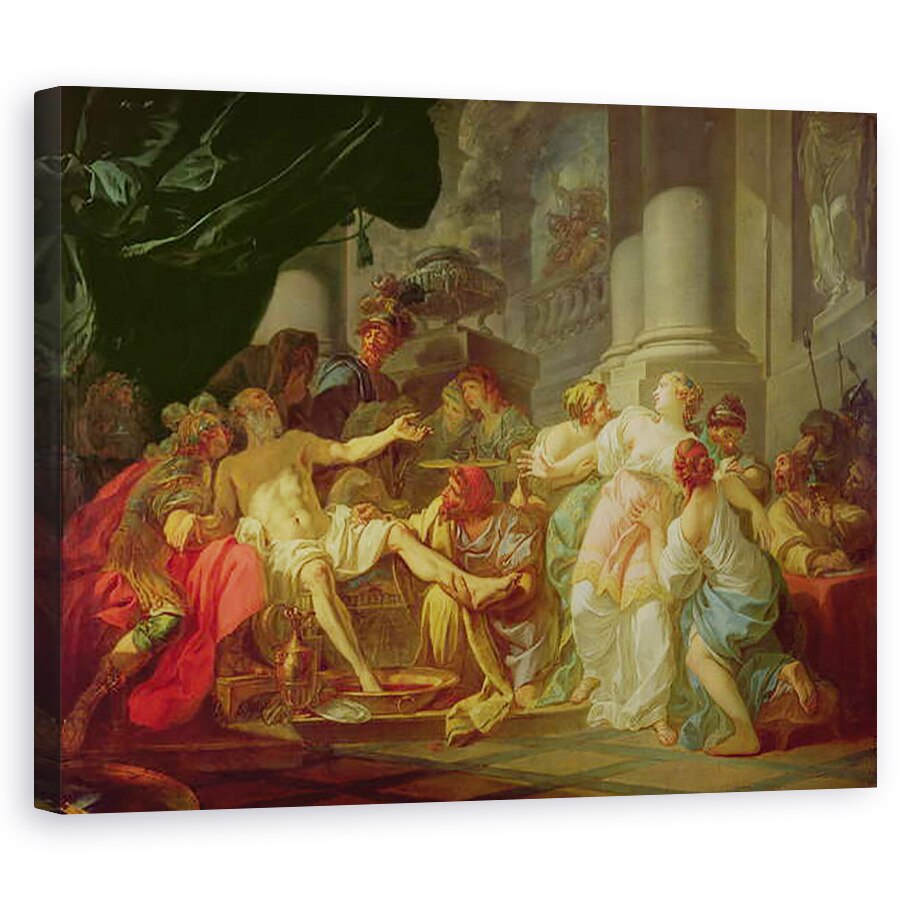 Tablou canvas - Jacques Louis David - Moartea lui Seneca, 80 x 100 cm