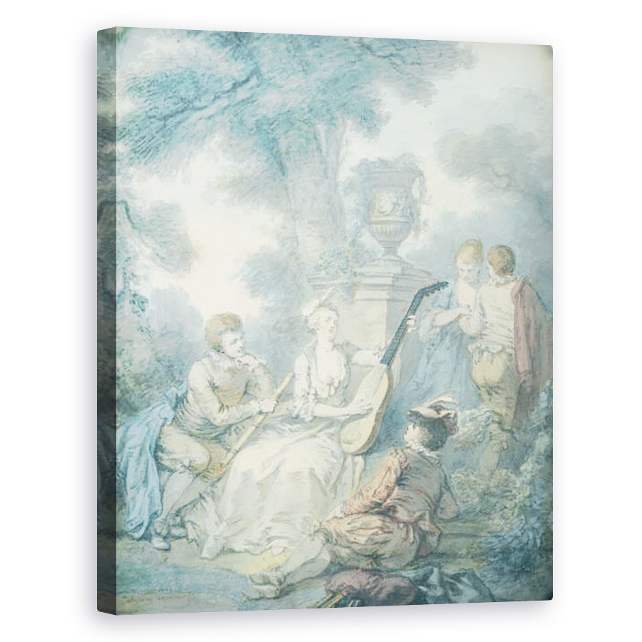 Tablou canvas - Jacques Philippe Caresme - Jucatorul de chitara, 80 x 100 cm