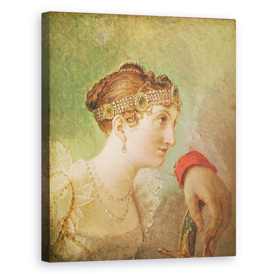 Tablou canvas - Jacques Louis David - Ducesa de Rochefoucauld si mana lui Eugène de Beauharnais, 80 x 100 cm