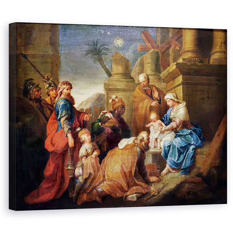Tablou canvas - Jacques Stella - Adorarea magilor, 80 x 100 cm