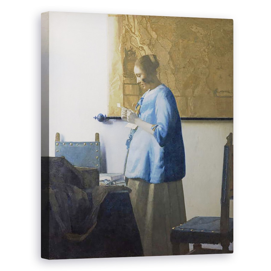 Tablou canvas - Jan Vermeer - Femeie Citind o Scrisoare, 80 x 100 cm
