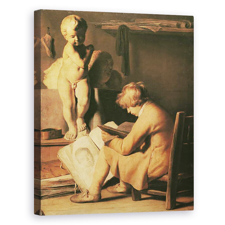 Tablou canvas - Jan Lievens the Elder - Tanarul artist, 80 x 100 cm