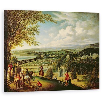 Tablou canvas - Jan Griffier - Plecand la vanatoare la periferia Londrei, 80 x 100 cm Tablou canvas - Jan Griffier - Plecand la vanatoare la periferia Londrei, 80 x 100 cm