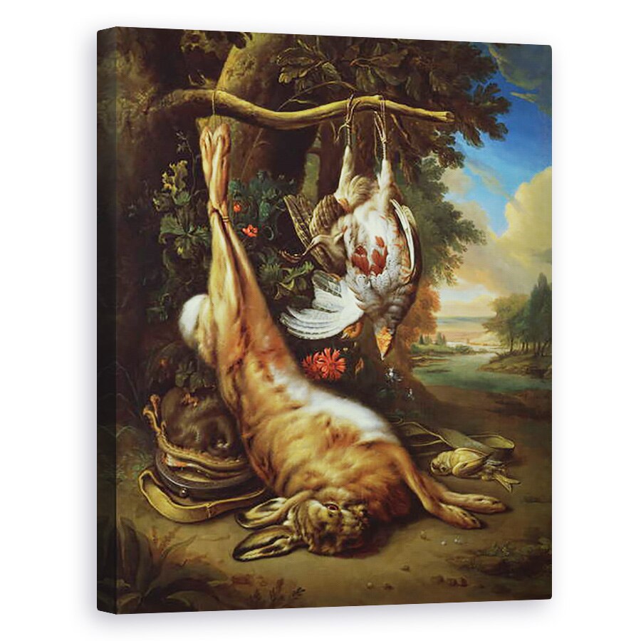 Tablou canvas - Jan Weenix - Natura statica de joc, 80 x 100 cm