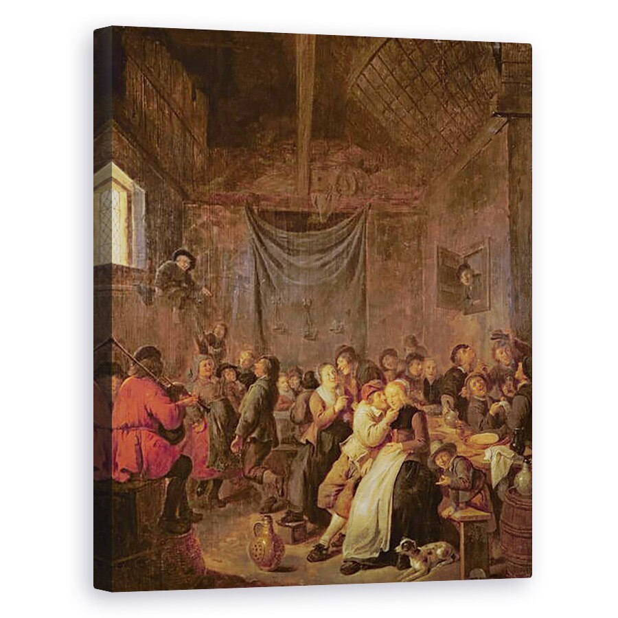 Tablou canvas - Jan Miense Molenaer - A douasprezecea noapte, 40 x 50 cm