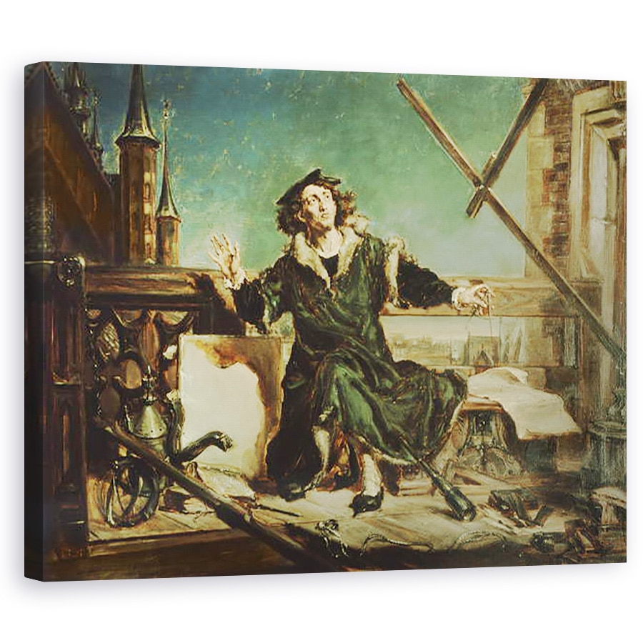 Tablou canvas - Jan Matejko - Copernic in turnul de la Frombork, 80 x 100 cm