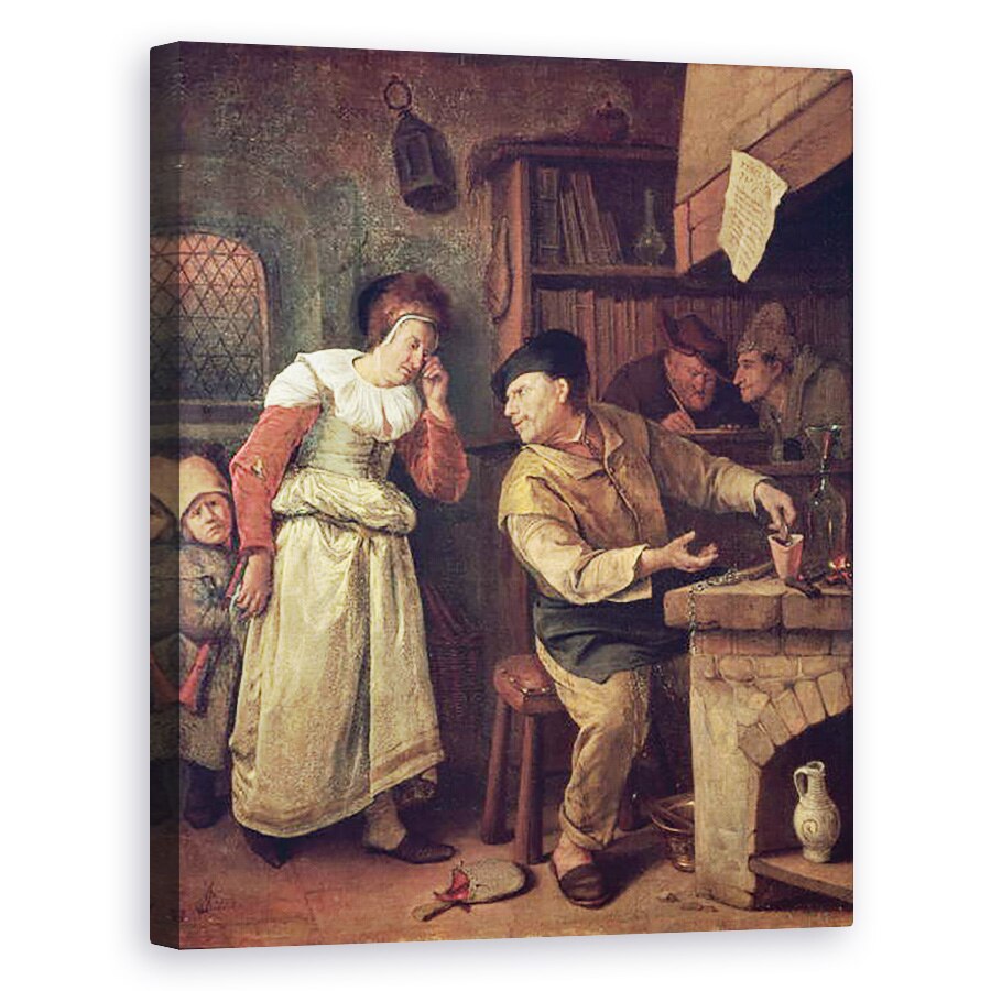 Tablou canvas - Jan Havicksz. Steen - Ultima moneda, 40 x 50 cm