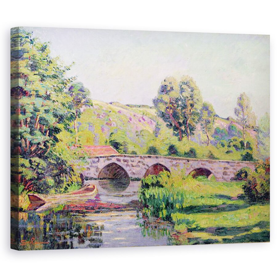 Tablou canvas - Jean Baptiste Armand Guillaumin - Podul de la Boigneville, 80 x 100 cm