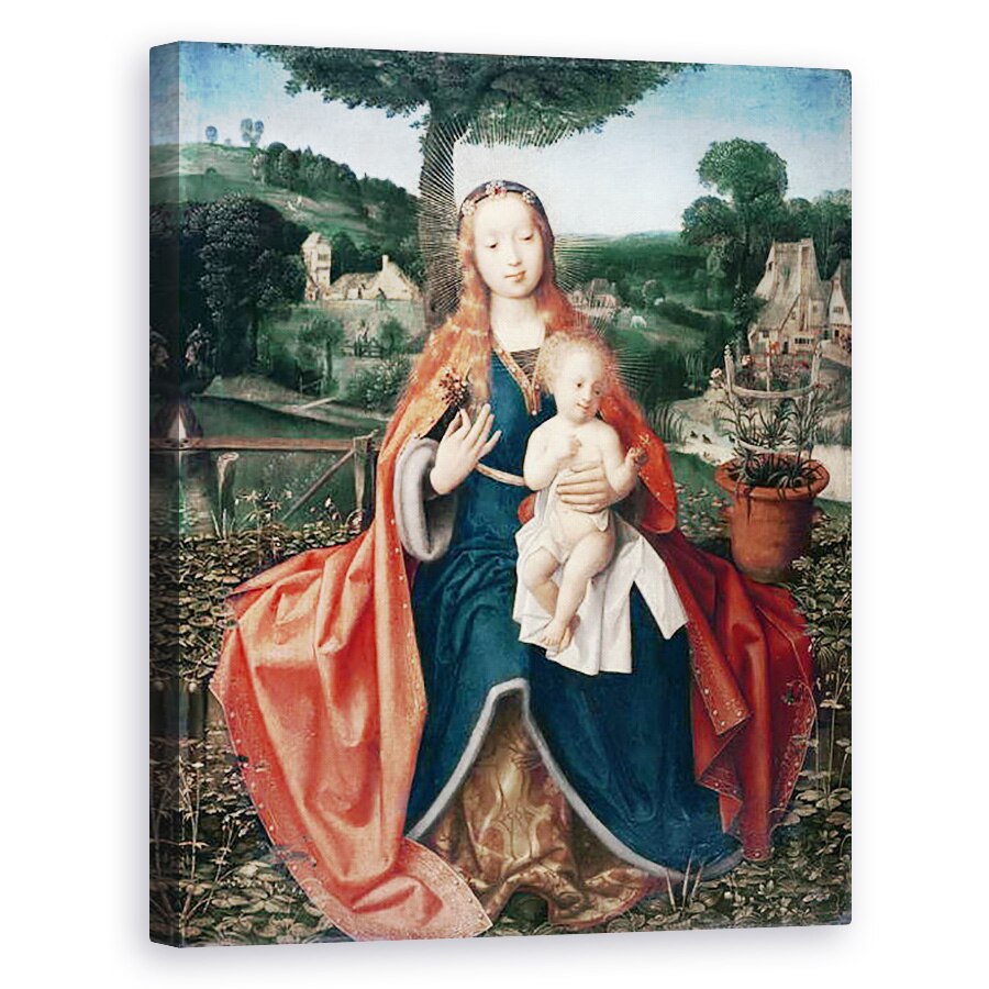 Tablou canvas - Jan Provoost - Fecioara si Copilul intr-un peisaj, 80 x 100 cm