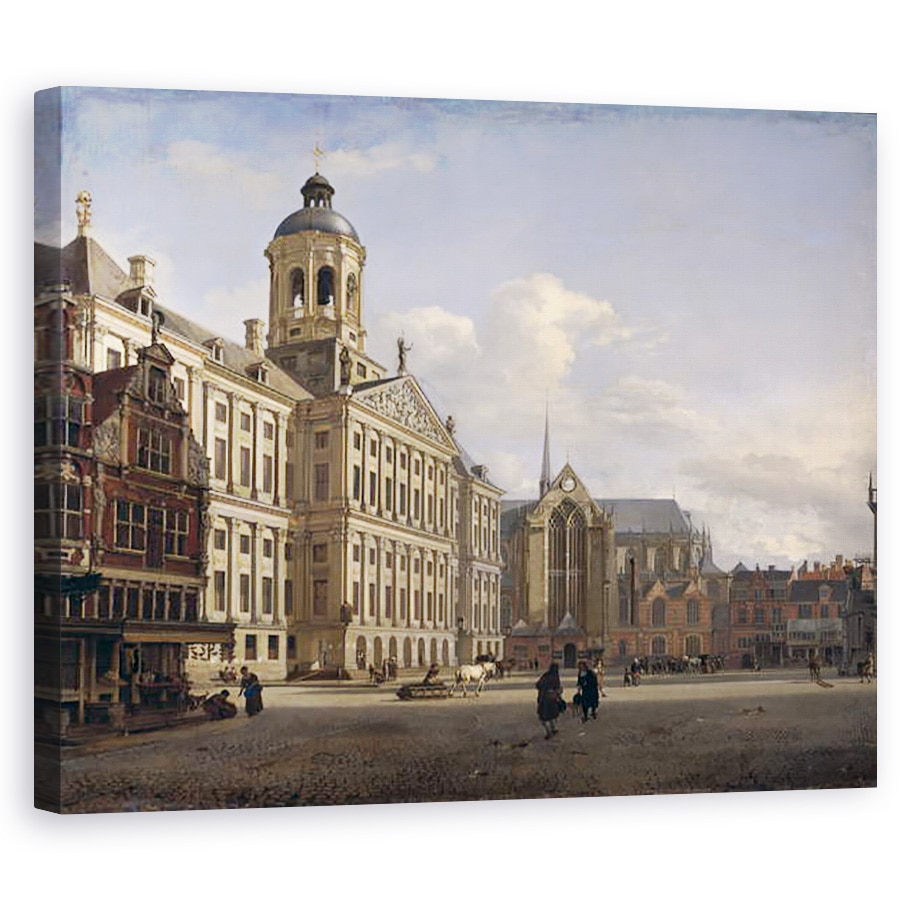 Tablou canvas - Jan van der Heyden - Noua Primarie, Amsterdam, 80 x 100 cm