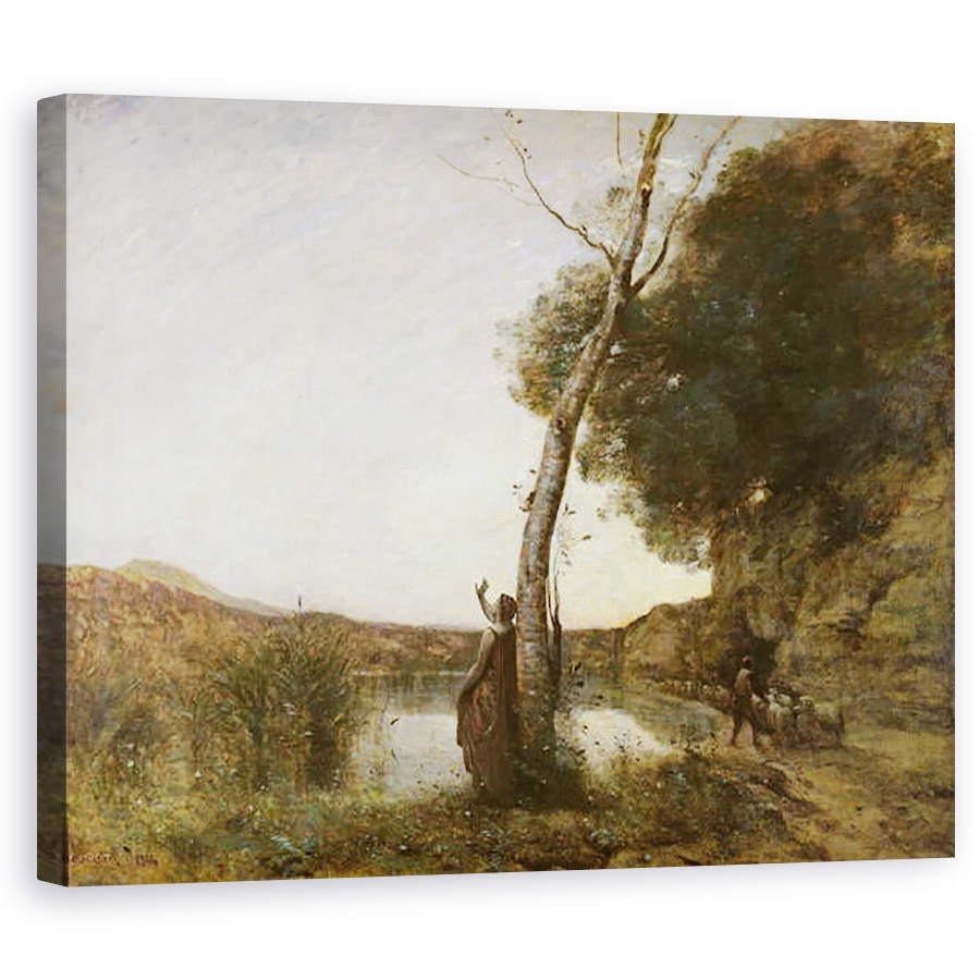 Tablou canvas - Jean Baptiste Camille Corot - Steaua Pastorului, 80 x 100 cm