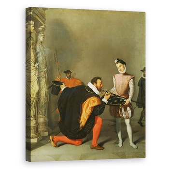 Tablou canvas - Jean Auguste Dominique Ingres - Don Pedro de Toledo 1484-1553 Sarutand Sabia lui Henric al IV-lea 1553-1610 1819, 80 x 100 cm Tablou canvas - Jean Auguste Dominique Ingres - Don Pedro de Toledo 1484-1553 Sarutand Sabia lui Henric al IV-lea 1553-1610 1819, 80 x 100 cm