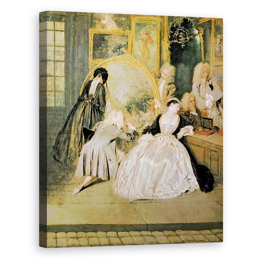 Tablou canvas - Jean Antoine Watteau - Semnul magazinului Gersaint, 40 x 50 cm