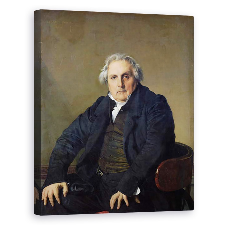 Tablou canvas - Jean Auguste Dominique Ingres - Louis-Francois Bertin 1766-1841 1832, 40 x 50 cm