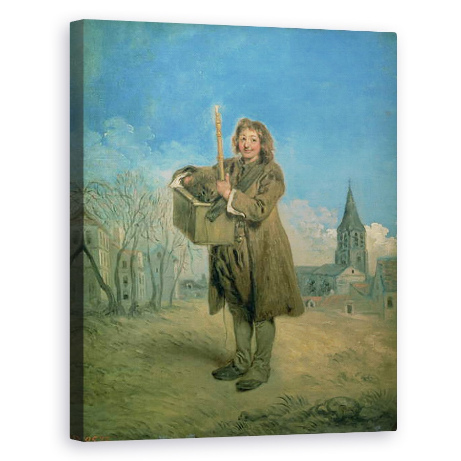 Tablou canvas - Jean Antoine Watteau - Savoyard cu un Marmot, 80 x 100 cm