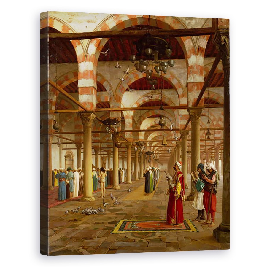 Tablou canvas - Jean Leon Gerome - Rugaciunea in Moschee, 40 x 50 cm