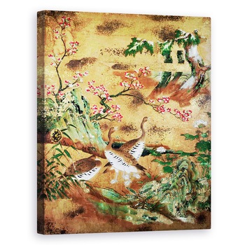 Tablou canvas - Scoala Japoneza - Pasari si flori panou usa glisanta, 80 x 100 cm Tablou canvas - Scoala Japoneza - Pasari si flori panou usa glisanta, 80 x 100 cm