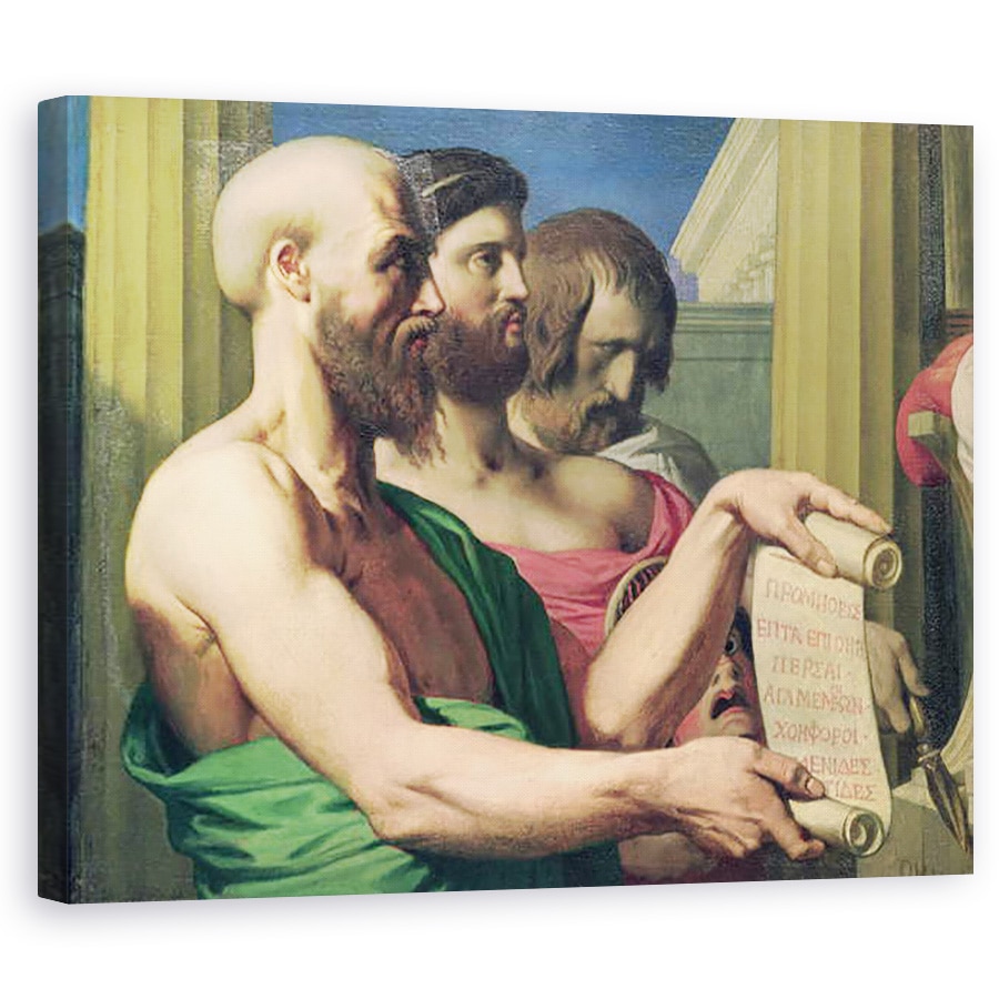 Tablou canvas - Jean Auguste Dominique Ingres - Tragedienii greci, 80 x 100 cm