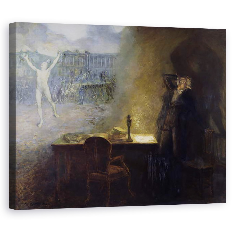 Tablou canvas - Jean Joseph Weerts - Viziunea lui Robespierre, 80 x 100 cm