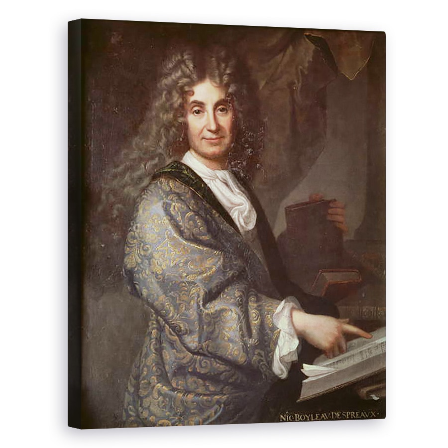 Tablou canvas - Jean Baptiste Santerre - Nicolas Boileau 1636-1711, 80 x 100 cm