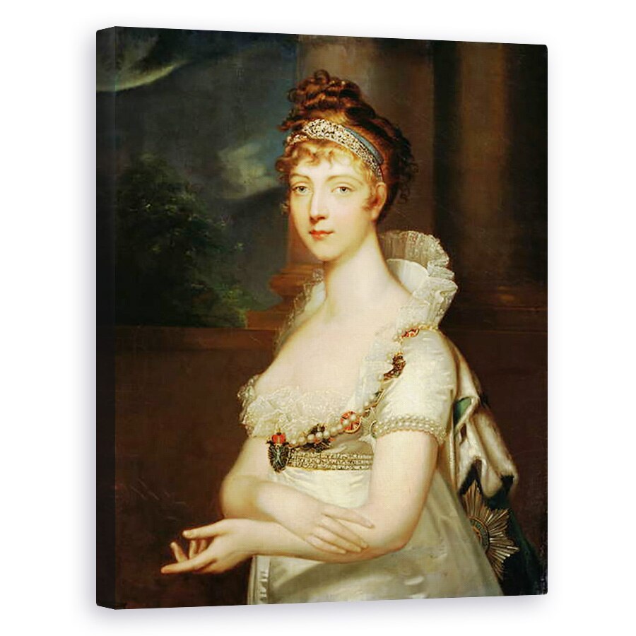 Tablou canvas - Jean Laurent Mosnier - Empress Elizabeth Alexejevna 1779-1826, 40 x 50 cm