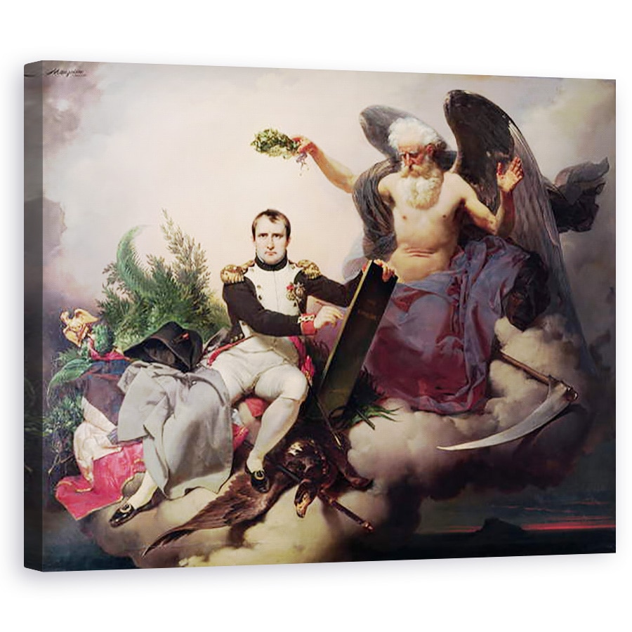 Tablou canvas - Jean Baptiste Mauzaisse - Napoleon 1769-1821 incoronat de Timp, 80 x 100 cm