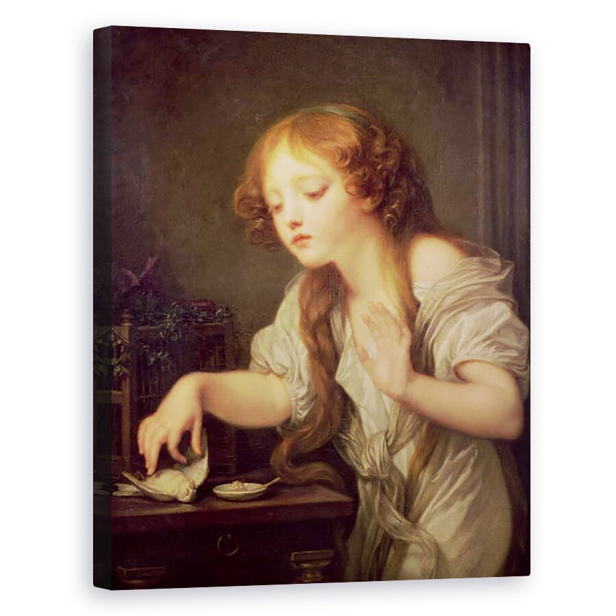 Tablou canvas - Jean Baptiste Greuze - Pasarea moarta, 80 x 100 cm
