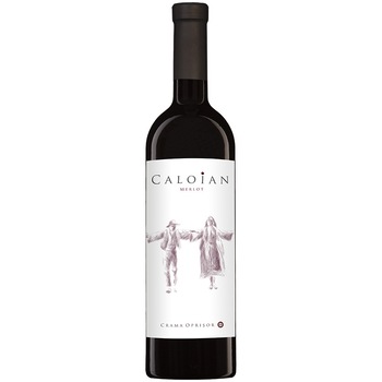 Vin Rosu Caloian Merlot, Sec, 0.75l Vin Rosu Caloian Merlot, Sec, 0.75l