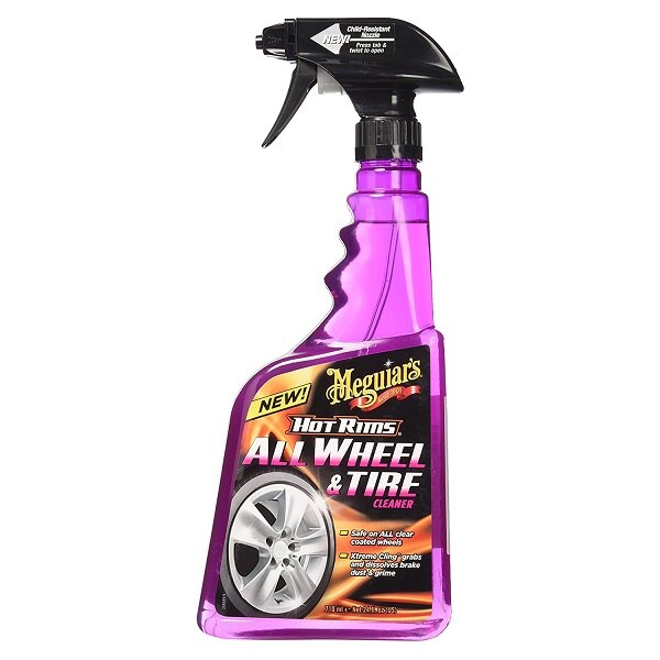 Solutie auto spray pentru curatare jante si anvelope Meguiar's, 710ml, Hot Rims Wheel & Tire Cleaner