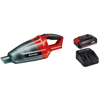 Aspirator portabil fara fir Einhell Power X-Change TE-VC 18 Li - Kit, 18 V, 4.2 kPa, 0.54 l, tub inclus pentru aspirare podea + incarcator rapid si acumulator de 2.5 Ah Aspirator portabil fara fir Einhell Power X-Change TE-VC 18 Li - Kit, 18 V, 4.2 kPa, 0.54 l, tub inclus pentru aspirare podea + incarcator rapid si acumulator de 2.5 Ah