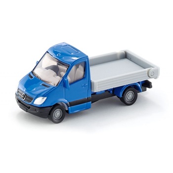 Jucarie metalica Mercedes-Benz Sprinter cu platforma SIKU 1424 Lungime 8 cm Jucarie metalica Mercedes-Benz Sprinter cu platforma SIKU 1424 Lungime 8 cm