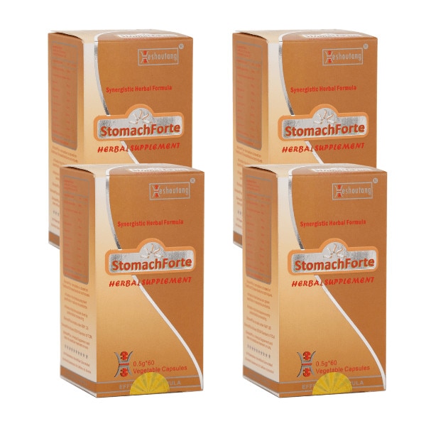Stomach Forte 4 x 60 capsule (cura pentru 2 luni), Heshoutang, supliment alimentar pentru stomac