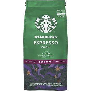 Cafea macinata Starbucks Dark Espresso Roast, 200g Cafea macinata Starbucks Dark Espresso Roast, 200g