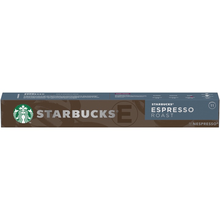 Кафе капсули Starbucks Espresso Roast by Nespresso, 10 капсули, Интензивно изпечено, 57 гр