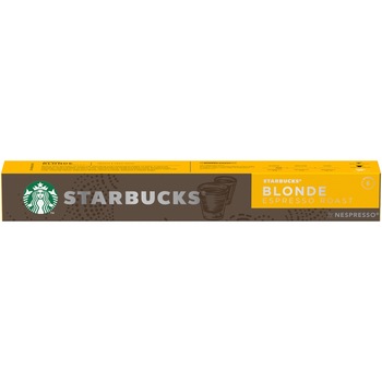 Capsule cafea Starbucks Blonde Espresso Roast by Nespresso, 10 capsule, prajire usoara, 53g Capsule cafea Starbucks Blonde Espresso Roast by Nespresso, 10 capsule, prajire usoara, 53g