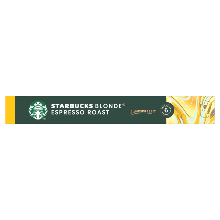 Кафе капсули Starbucks Blonde Espresso Roast by Nespresso, 10 капсули, Леко изпечено, 53 гр