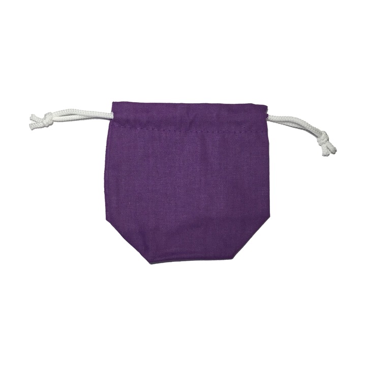 Set 25 bucati saculeti pentru umplut cu lavanda, din bumbac, mov uni, 5x5x8 cm