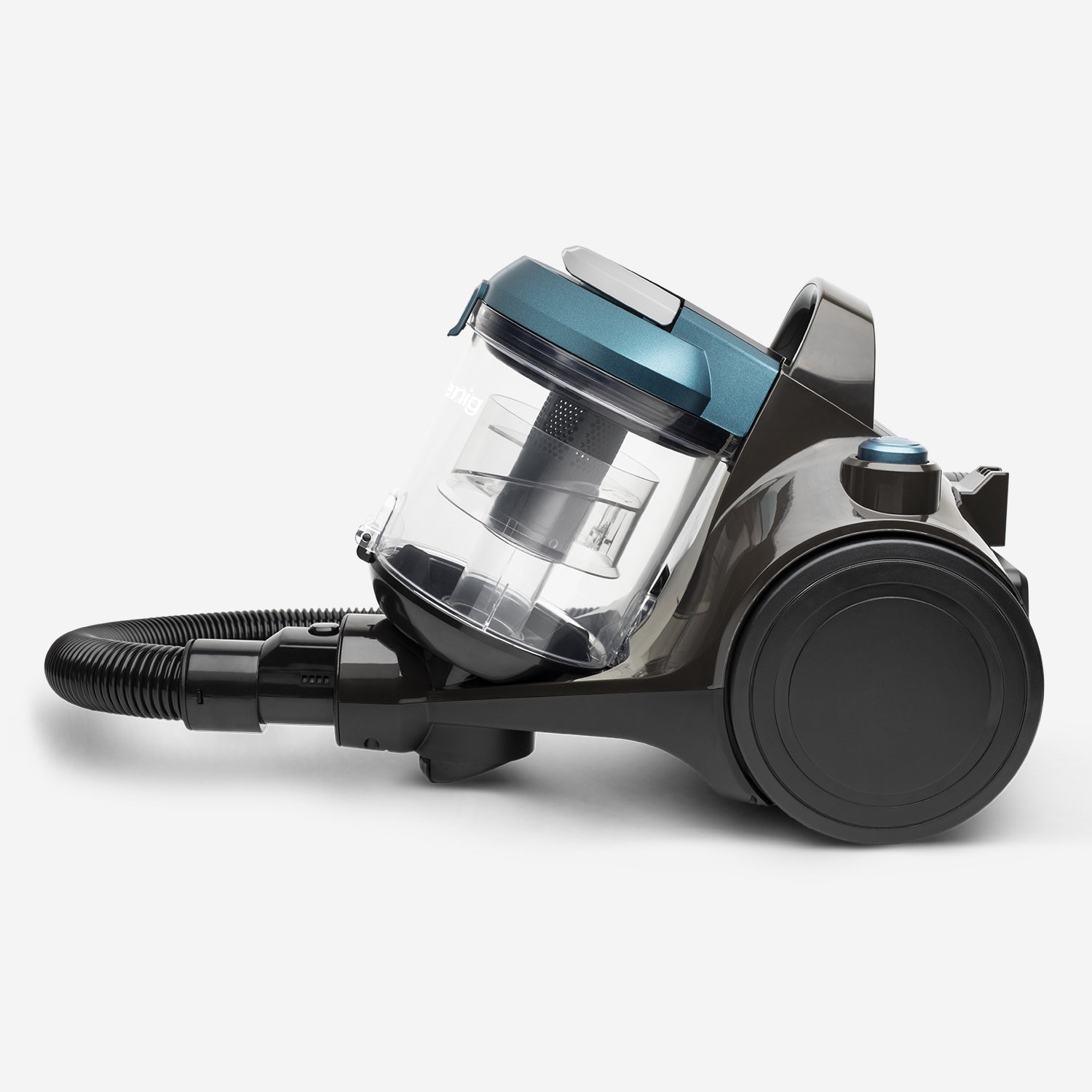 Aspirator fara sac H.Koenig, STC56, filtru HEPA 12 pentru igienizarea locuintei, clasa energetica A, tehnologie ciclonica, capacitate 2.5 l, compact, silentios, include accesorii, design ergonomic, negru