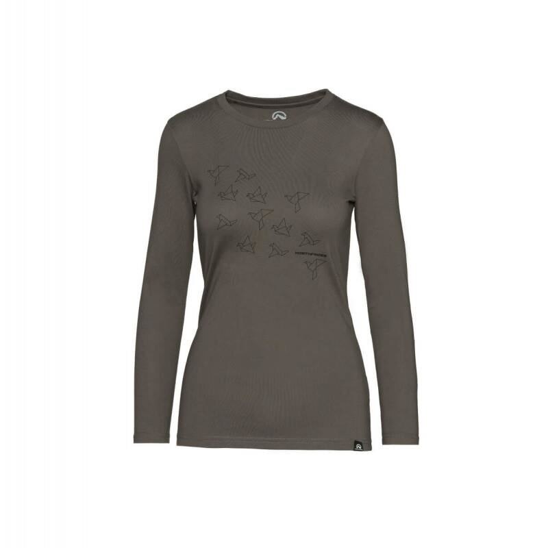 Tricou femei bumbac NORTHFINDER Sewira TR-4535SP, Gri
