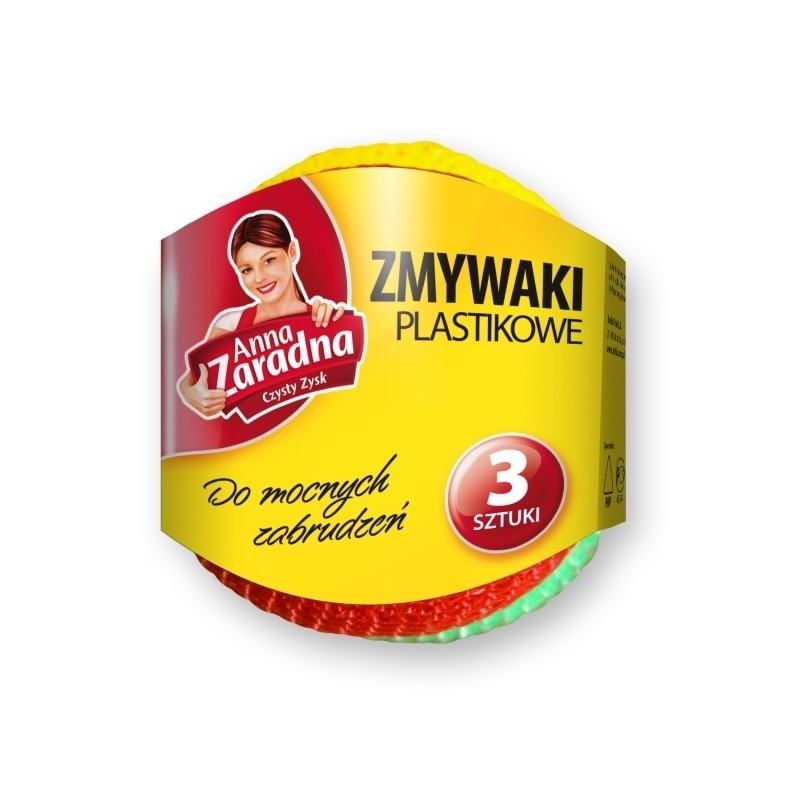 Burete spiralat plastic, Ana, 3 buc/set