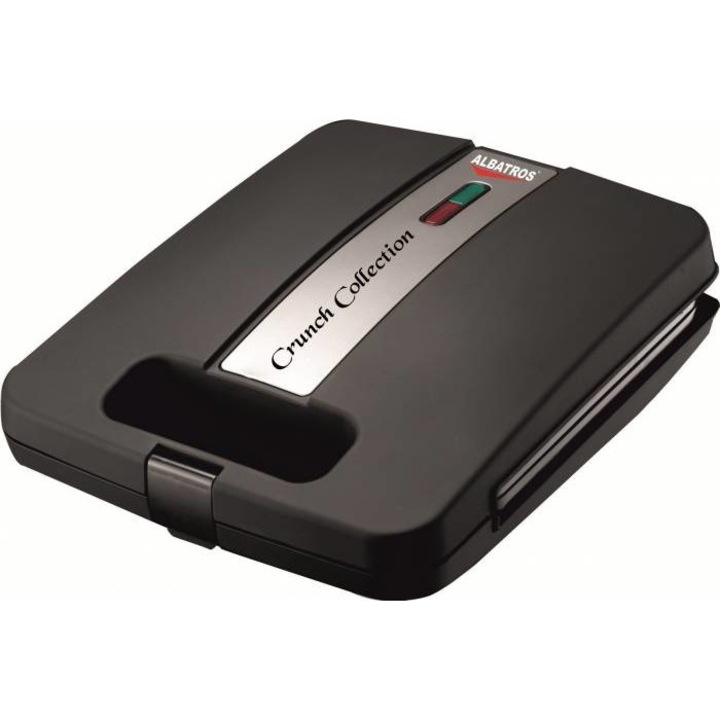 Sandwich maker 4 sand, tip grill, negru-argintiu, 1200 W