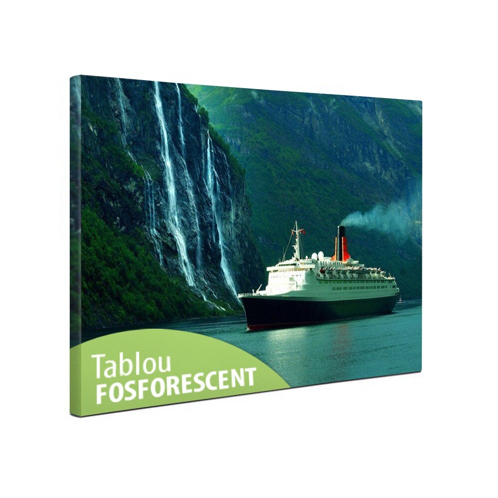 Tablou fosforescent Vas de croaziera, 52x90 cm