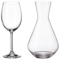 set 7 piese vin bohemia fringilla cristalin decantor 12 l  pahare 450 ml imagen 38_0_
0