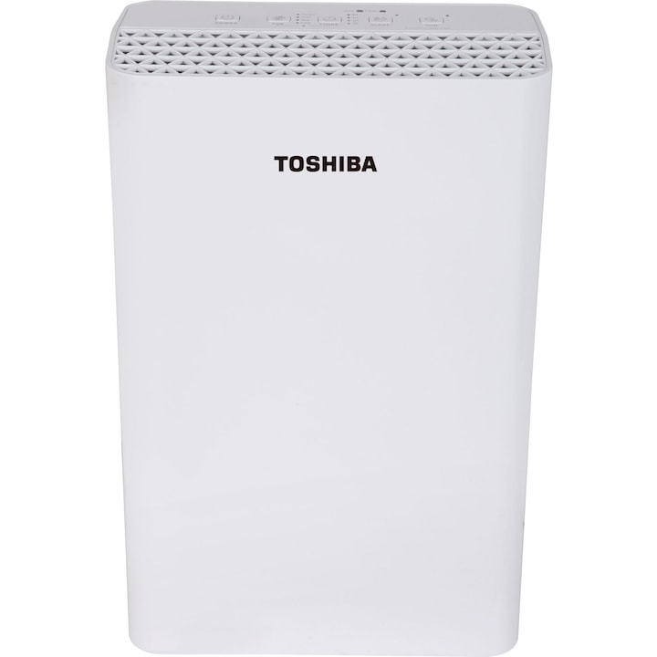 Пречиствател за въздух Toshiba CAF-X33XPL, CADR 200 м3/ч, Йонизация, Таймер, Child lock, Филтър 3in1, Стаята 20 м2, Бял