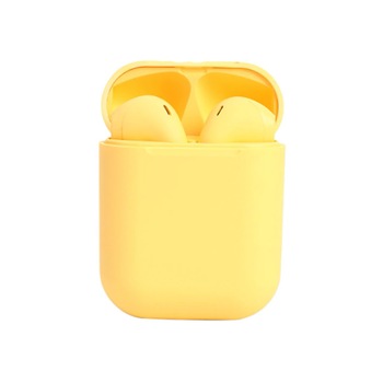 Casti 12 Wireless SIKS® compatibile cu Android/iOS, Bluetooth 5.0, raza de actiune 15m, super bass, culoare Galben Casti 12 Wireless SIKS® compatibile cu Android/iOS, Bluetooth 5.0, raza de actiune 15m, super bass, culoare Galben