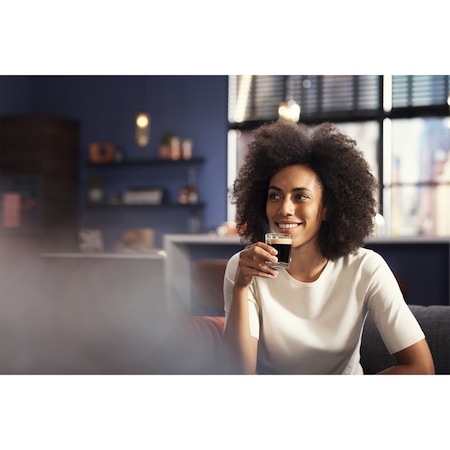 Espressor automat Philips Seria 4300 EP4324/90, sistem clasic de spumare, 5 bauturi, display digital TFT in 3 culori, filtru AquaClean, rasnita ceramica, optiune cafea macinata, functie MEMO 2 profiluri, Gri casmir