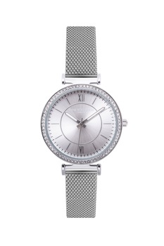 Annie Rosewood, Ceas cu bratara cu model plasa si cristale, Argintiu Annie Rosewood, Ceas cu bratara cu model plasa si cristale, Argintiu